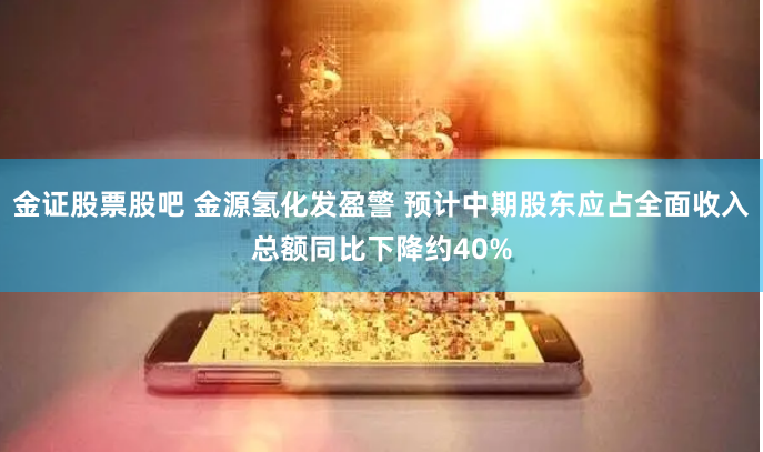 金证股票股吧 金源氢化发盈警 预计中期股东应占全面收入总额同比下降约40%